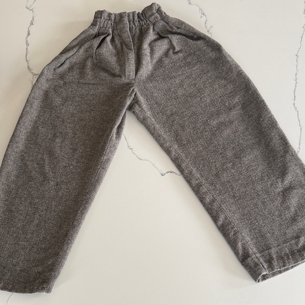 Zara kids Herringbone Patterned Pants size 6
